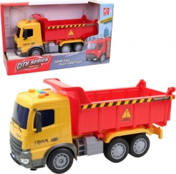 Auto nákladní na setrvačník se světlem a zvukem