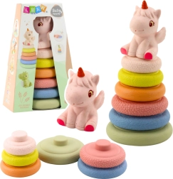 Měkká senzorická stohovací pyramida jednorožec eko