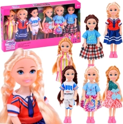 Mini panenky do domečku – sada 6 ks, 14 cm