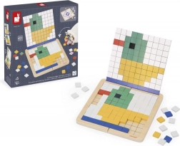 Janod dřevěná mozaika pro symetrii a kódování