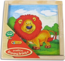 Dřevěné kostky Zvířátka 2 druhy