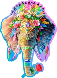 Dřevěné puzzle Elegantní slon od WOODEN CITY, 250 dílků