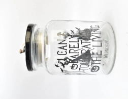 Skleněná dóza na sladkosti s víkem WEDNESDAY