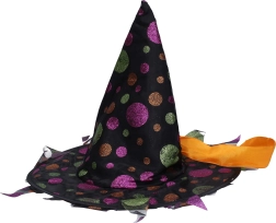 Karnevalový set – čarodějnický klobouk