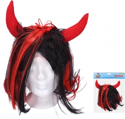Paruka s čertími rohy