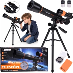 Dětský astronomický teleskop s kovovým stativem
