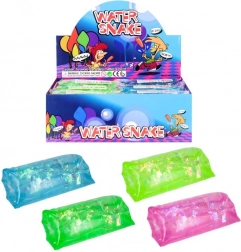antistresová vodní hračka s konfety – had