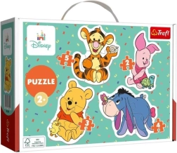 Baby puzzle Medvídek Pú 4v1 (2–5 dílků)