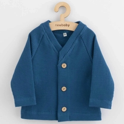 Kojenecký kabátek na knoflíky new baby oliver modrý 74