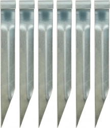 Kotvy do trampolíny – ocelové háky pro upevnění, 6 ks (35 × 4 cm)