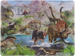 Puzzle dinosauři 104 dílků s podložkou
