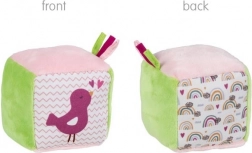 Goki textilní motorická kostka Ptáček/Duha