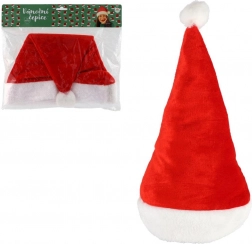 Vánoční čepice Santa pro dospělé z měkké látky, průměr 29 cm