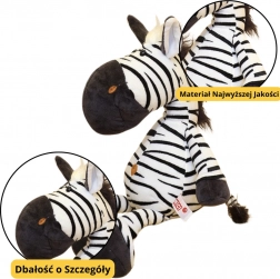 Plyšová hračka zebra černobílá 25 cm