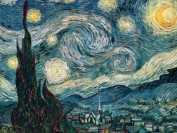Puzzle Vincent van Gogh: Hvězdná noc