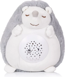 plyšový ježek s projektorem a hudbou chipolino