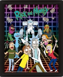 3D obraz Rick a Morty