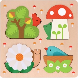 Petit Collage vkládací puzzle - To je můj domov