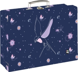 hranatý lamino kufřík A4 oxy go květiny