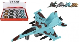 Kovovo‑plastová stíhačka na zpětné natažení 14 cm – 4 barvy