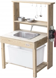 Velká dřevěná kuchyně se skutečnou vodou Classic World