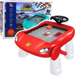 Manuální simulátor jízdy – červený vzdělávací stolek
