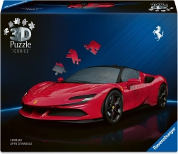 3D puzzle auto ferrari sf90 stradale 108 dílků s otáčecími koly