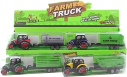 Kovový traktor se zpětným chodem s plastovým valníkem