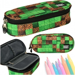 Školní penál jednokomorový st. right pixel cubes