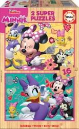 Dřevěné puzzle Minnie a Daisy od Educa