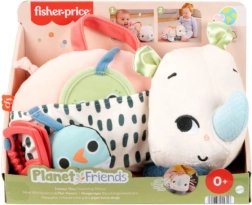 akční plyšový nosorožec fisher-price planet friends pro smyslové hraní