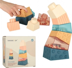 Montessori senzorická věž ze stavebních kostek