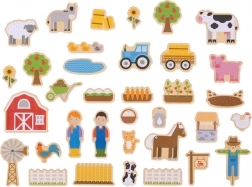 Bigjigs Toys dřevěné magnetky Farma