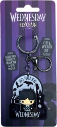 Akrylová klíčenka WEDNESDAY s kovovým poutkem