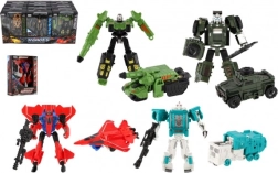 Transformující robot 14 cm – přeměna na auto, náklaďák nebo raketu