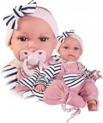 Realistická panenka miminko Antonio Juan Toneta se zvuky a měkkým látkovým tělem - 34 cm