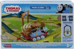 Lokomotiva na tlačení THOMAS & FRIENDS – kovová mašinka se sadou kolejí