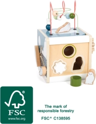 small foot motorická kostka arctic z FSC dřeva