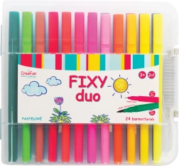 CreaFun fixy DUO – 24 barev