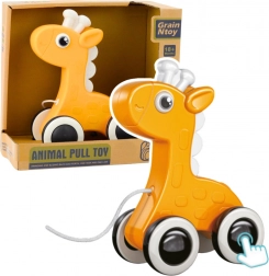 Žlutá tahací žirafa s pískáním