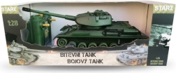 RC tank s infra bitvou – zelený