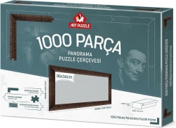 Rám na puzzle 96x34 cm hnědý