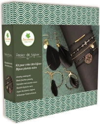 Výroba šperků – bižuterie s černými pírky