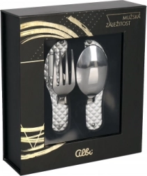 Skládací kapesní příbor z nerezové oceli