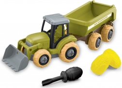 Šroubovací traktor s nakladačem a vlečkou 27 cm