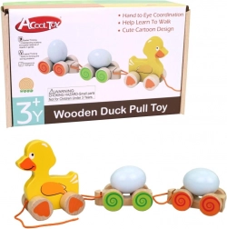 Dřevěné tahadlo Kačena