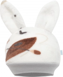 dětská wellsoft čepička s oušky new baby eskimo