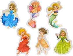 Puzzle 6 v 1 Disney princezny 17 dílků - 1 kus