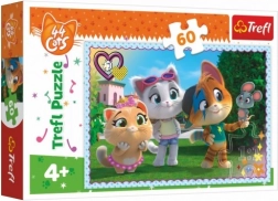 Puzzle 60 dílků 44 CATS – Zábava s přáteli