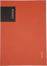 Záznamní kniha a4 VERDE, cihlová, 96 linkovaných listů